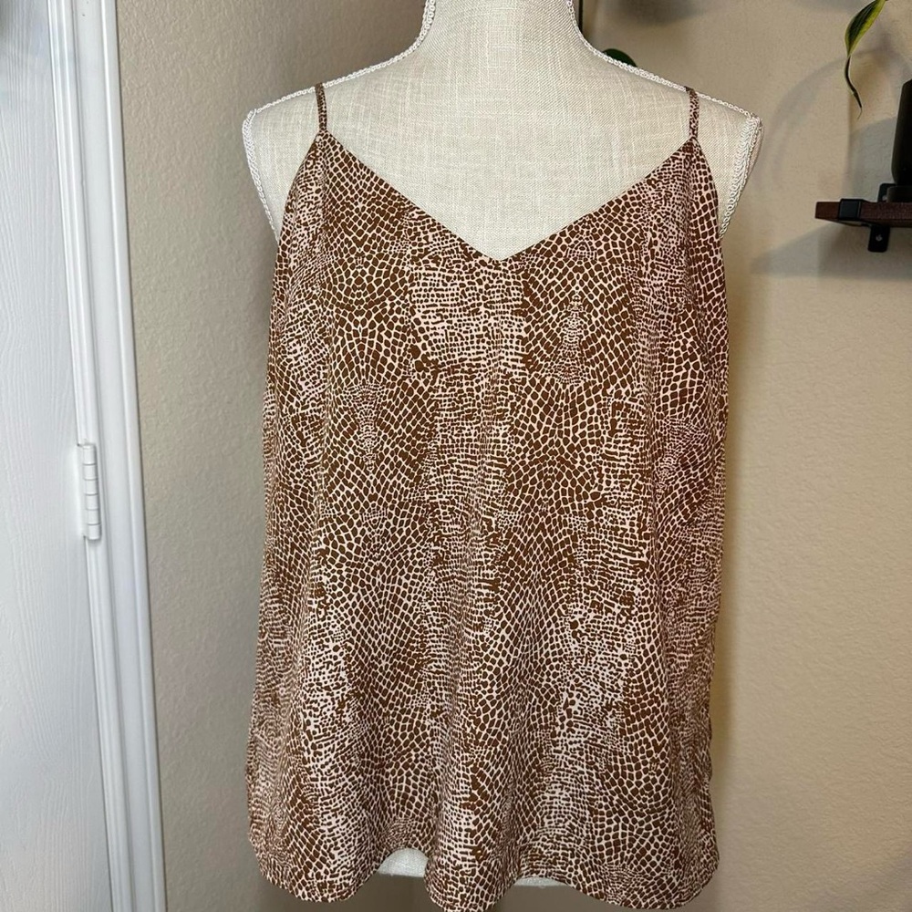 a new day Brown Snake Patterned Camisole